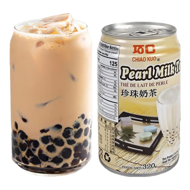 巧口台湾进口巧口珍珠奶茶茶饮料320ml奶茶饮料解腻解渴方便速食饮品 巧口珍珠奶茶320ml*3瓶