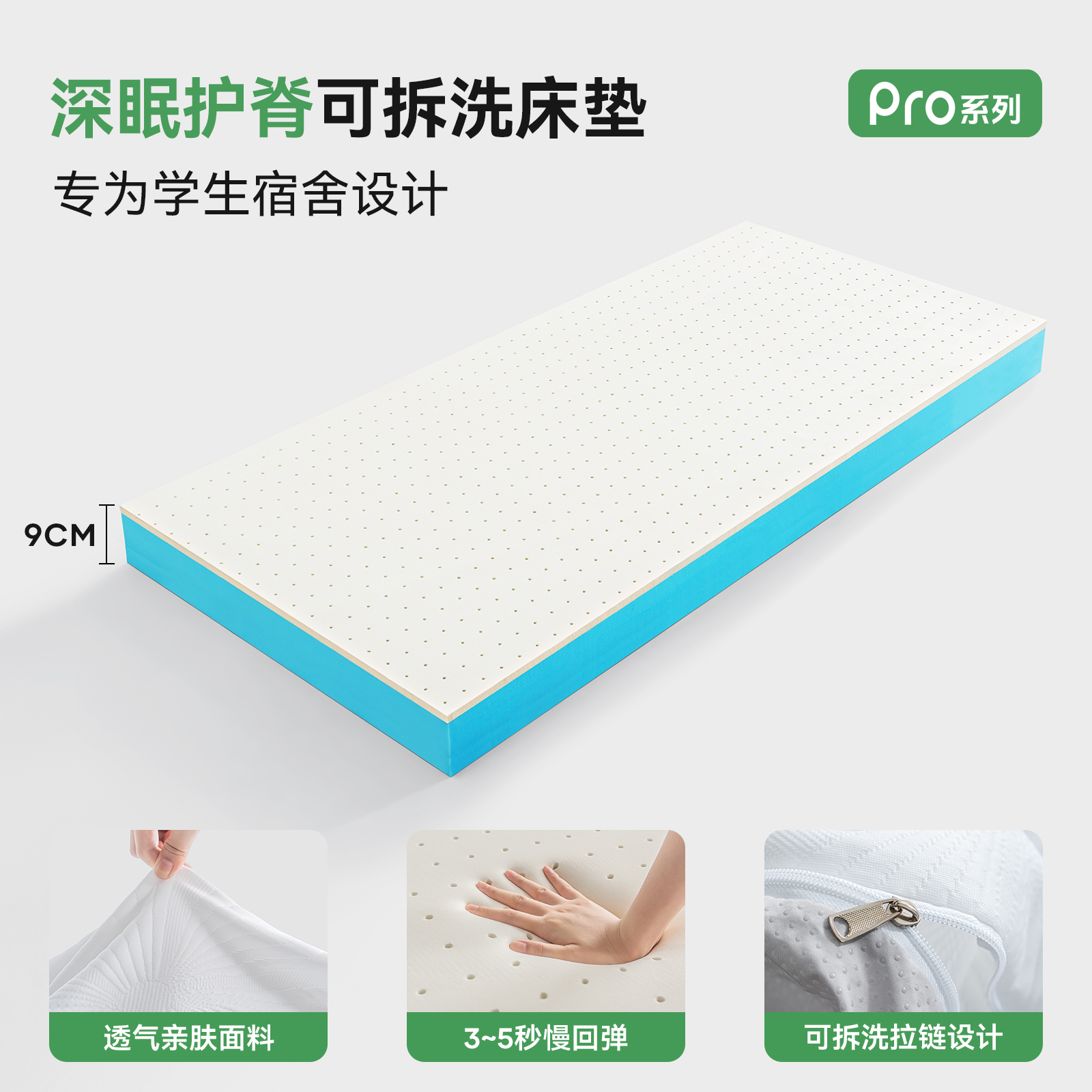 黛圣婕 乳胶记忆棉复合结构 床褥