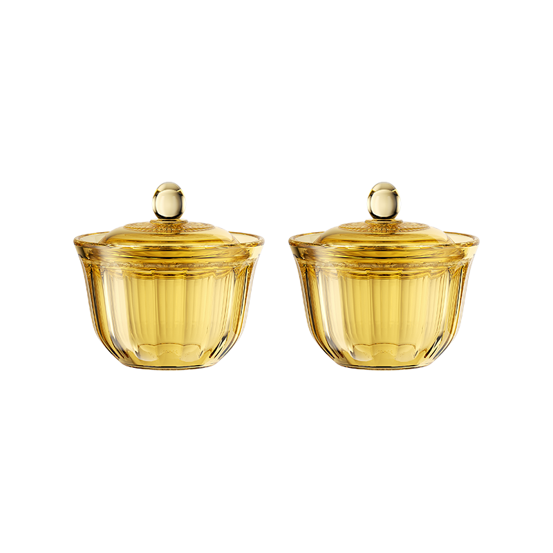 康宁（VISIONS）玻璃炖盅450ml瓦罐炖煮带盖蒸蛋羹碗一人一盅甜品碗可加热耐高温