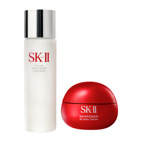 SK-II神仙水230ml+轻盈版面霜50g水乳护肤品套装化妆品礼盒sk2