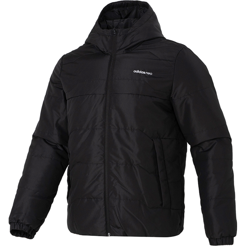 adidas NEO 男装上衣连帽棉服休闲舒适保暖运动休闲男式棉衣