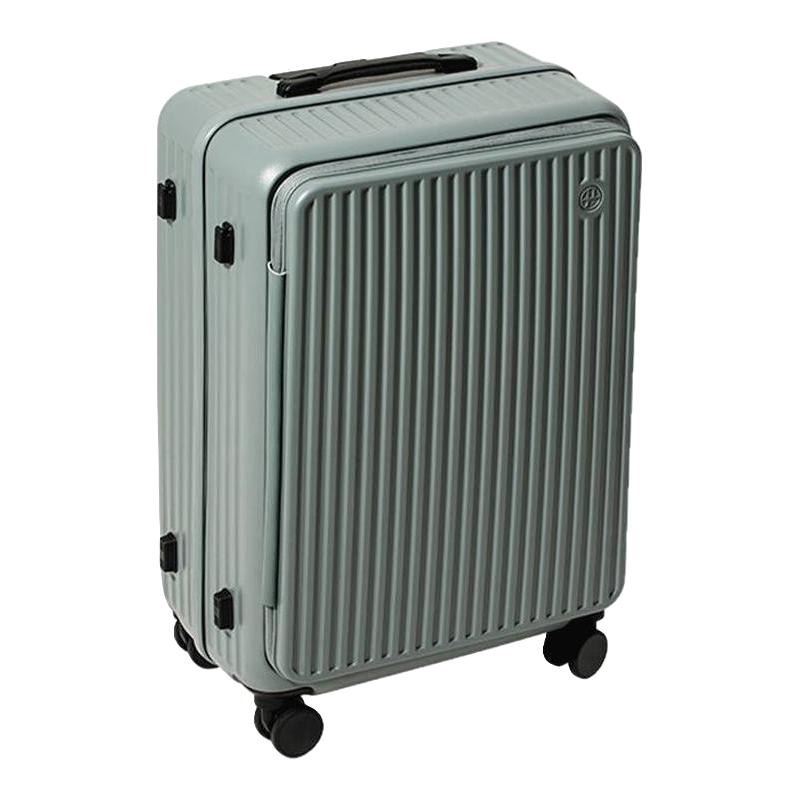 网易严选侧开盖登机行李箱女20寸前置开口旅行密码大容量拉杆箱男 冰岛绿，幻影黑，假日橙，贝壳白，森林绿 20寸，24寸，26寸