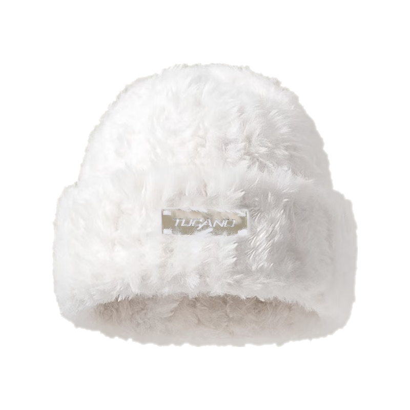 啄木鸟（TUCANO）大头围针织毛线帽子女时尚百搭秋冬季加厚保暖蓬松显脸小护耳冷帽