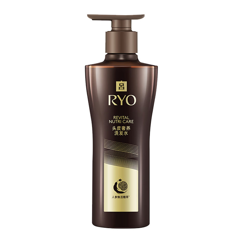 吕（Ryo）黑金吕洗发水400ml 舒缓头皮修护滋养黑灵芝洗发水