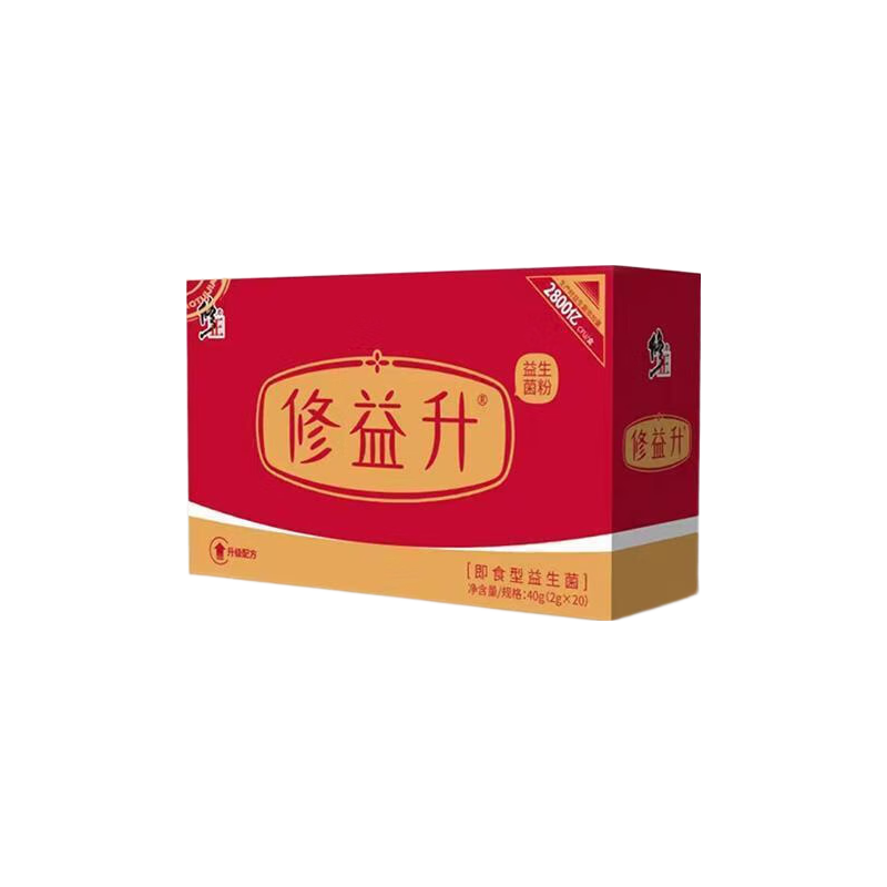 修正修益升大小益生菌粉即食型活性冻干粉儿童大人成人益生菌益生元 40g 24条 盒装