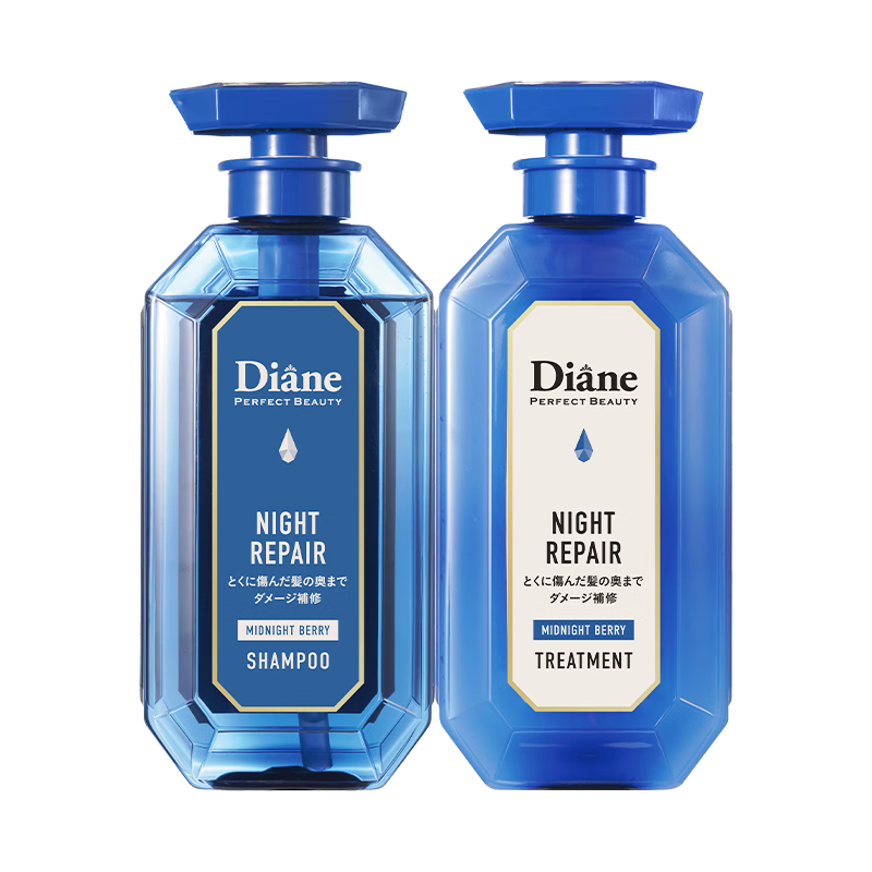  Moist Diane/黛丝恩 夜间修护 洗护套装  450ml*2