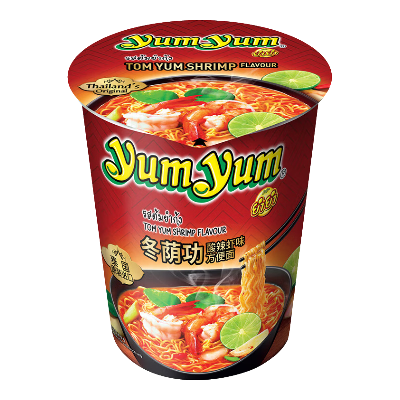 养养泰国冬阴功浓汤6杯面海鲜泡面汤面方便面宵夜速食 冬阴功清汤味