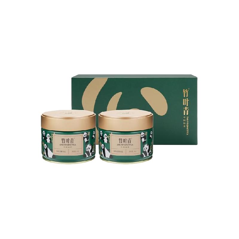 竹叶青峨眉高山明前绿茶特级熊猫礼盒