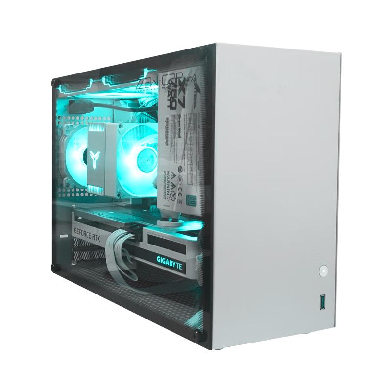 zzaw 小喆优品 C2M银色小型全铝MATX主板机箱