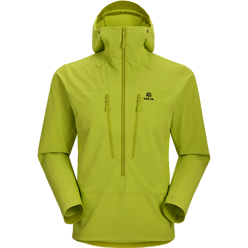 凯乐石 KAILAS 半开胸连帽软壳外套轻量耐磨攀岩登山男款