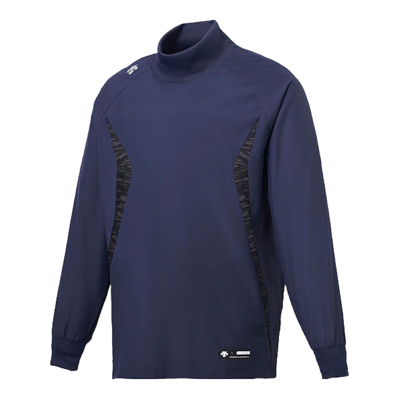 迪桑特（DESCENTE）男士运动上衣防风长袖男款棒球服PJ252B 2024  BLK L