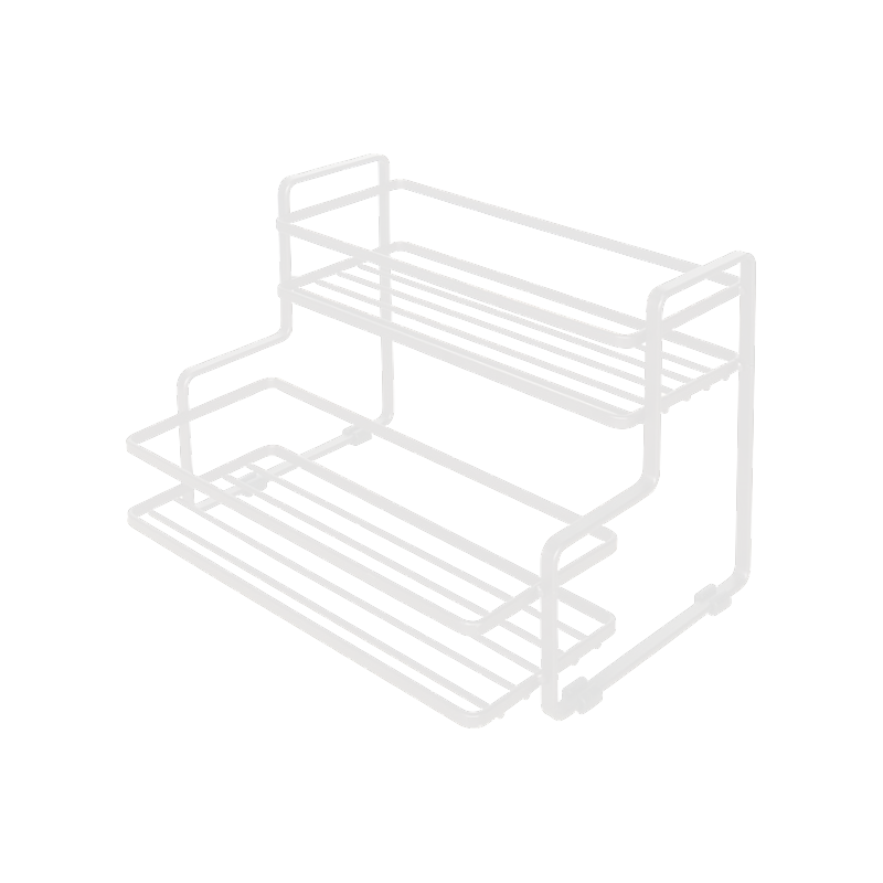 全适厨房调料置物架梯形双层调料台置式油盐酱醋收纳架厨房浴室储物架