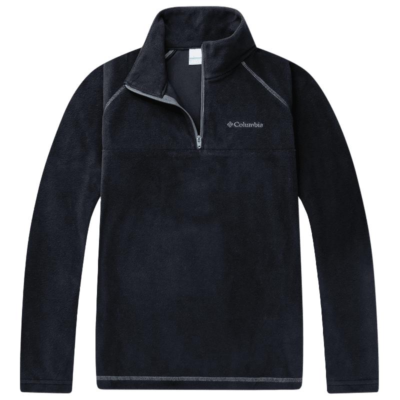 Columbia哥伦比亚户外25秋冬新品男童保暖抓绒衣运动套头衫AB6018 010 黑色 120 (XS)