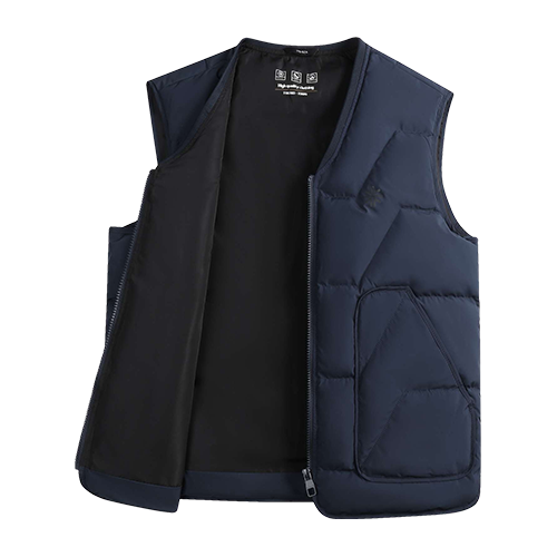 雪中飞 【羽绒马甲】秋冬季薄款男士90%鸭绒无袖马夹保暖内搭拉链男装