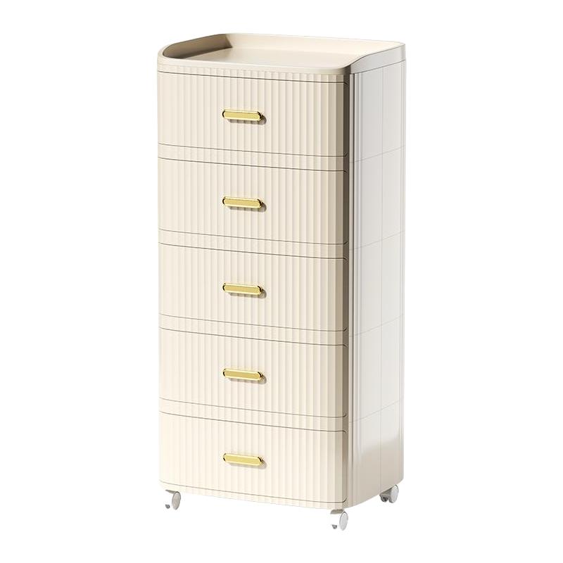 星优抽屉式收纳柜家用卧室储物柜多层塑料床头柜免安装大容量斗柜