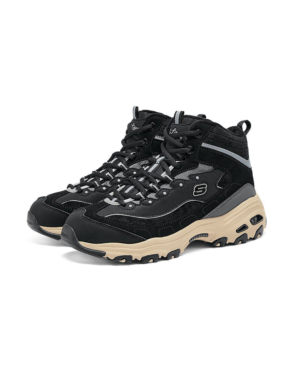 斯凯奇 【加绒保暖】女鞋高帮鞋运动休闲鞋轻质运动鞋女款冬