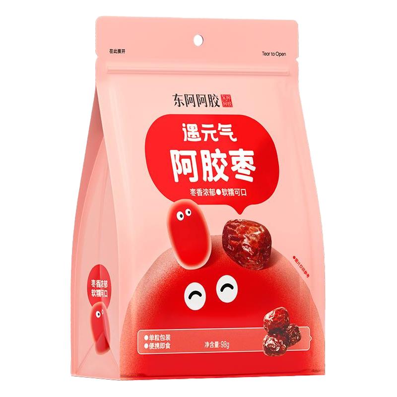 东阿阿胶 DEEJ遇元气阿胶枣98g无核独立包装即食零食大枣