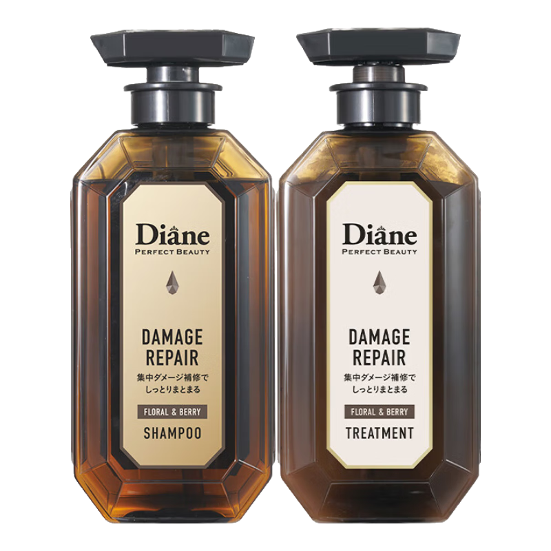 黛丝恩MoistDiane洗发水护发素洗发露 损伤修护洗护450ml*2