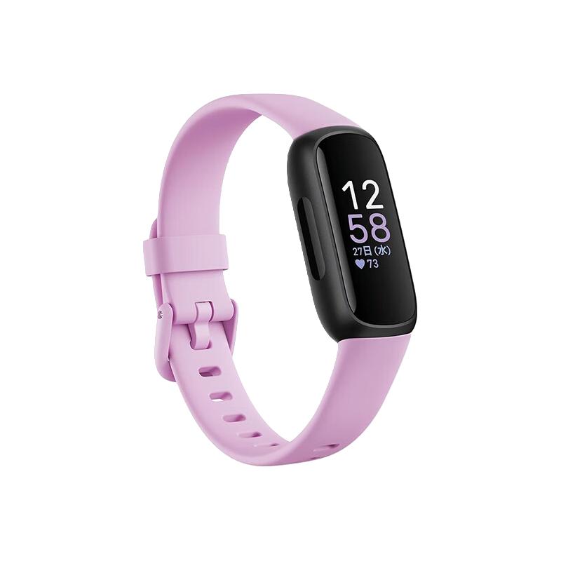 FitbitFitbit Inspire 系列智能手环心率运动计步器睡眠 来电提示 Fitbit Inspire 3薰衣草色
