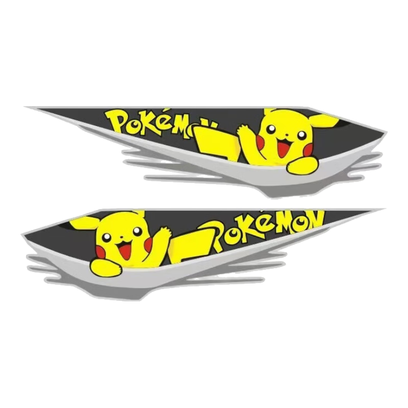 车贴划痕遮挡遮盖车身车门电动车摩托车汽车车头个性创意贴花贴纸 【猫和老鼠】 一对装