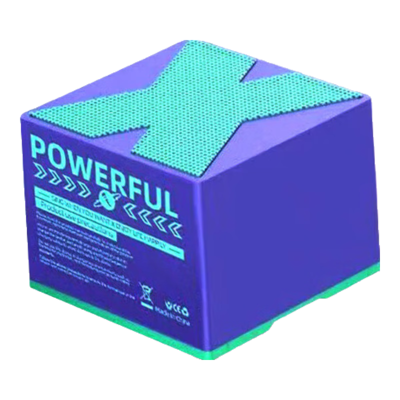 【潮流】车载无线蓝牙音响低音炮高音品质迷你串联小型便携音箱X3 秘境蓝-全景环绕柏林音质+串联