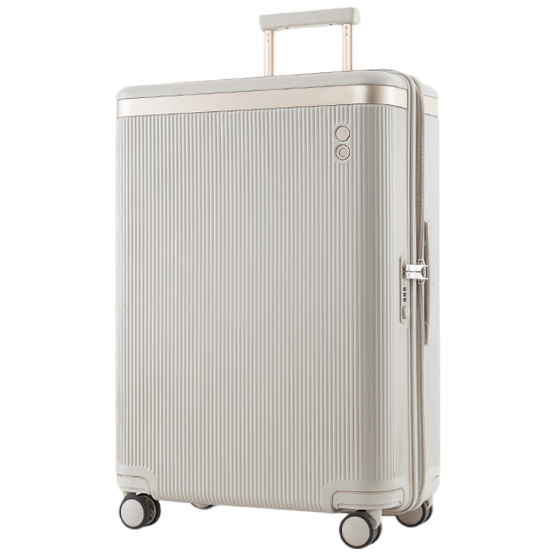 愛可樂 ECHOLAC  明星付辛博同款 行李箱大容量万向轮旅行箱王朝PC142奶茶色20吋