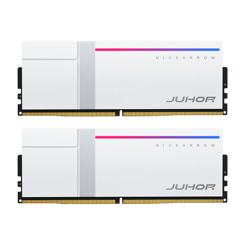 JUHOR玖合 32GB(16GBx2)套装 DDR5 6000 台式机内存条  海力士A-die颗粒 CL28 异刃RGB灯条