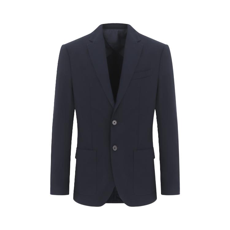 Massimo Dutti 【100%棉】男式纯色经典翻领西装质感通勤商务外套休闲西服