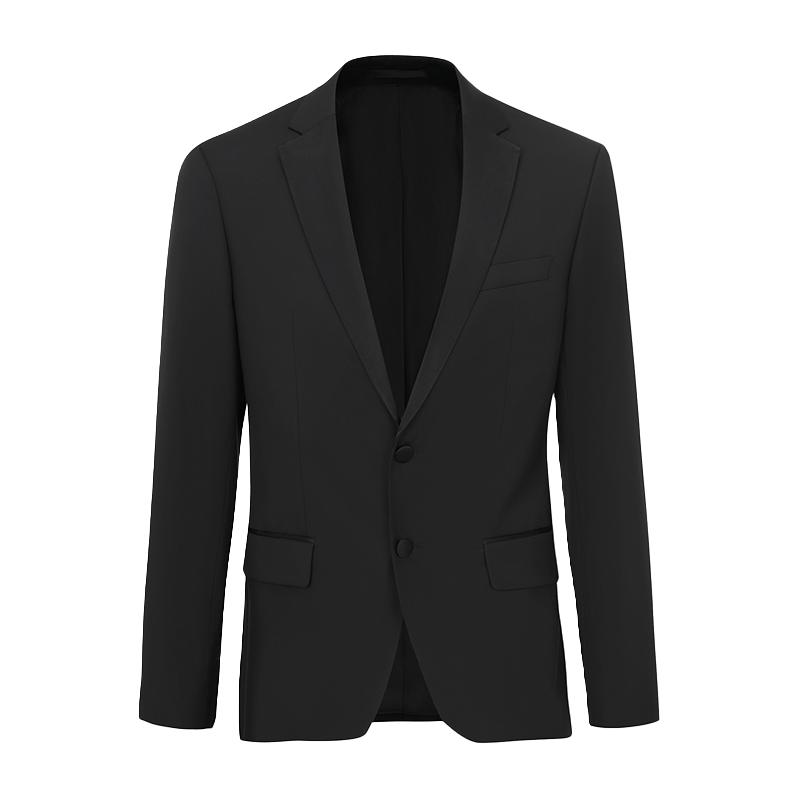 BOSS 【100%羊毛】男装外翻领西装质感宴会新郎伴郎服男士西服外套