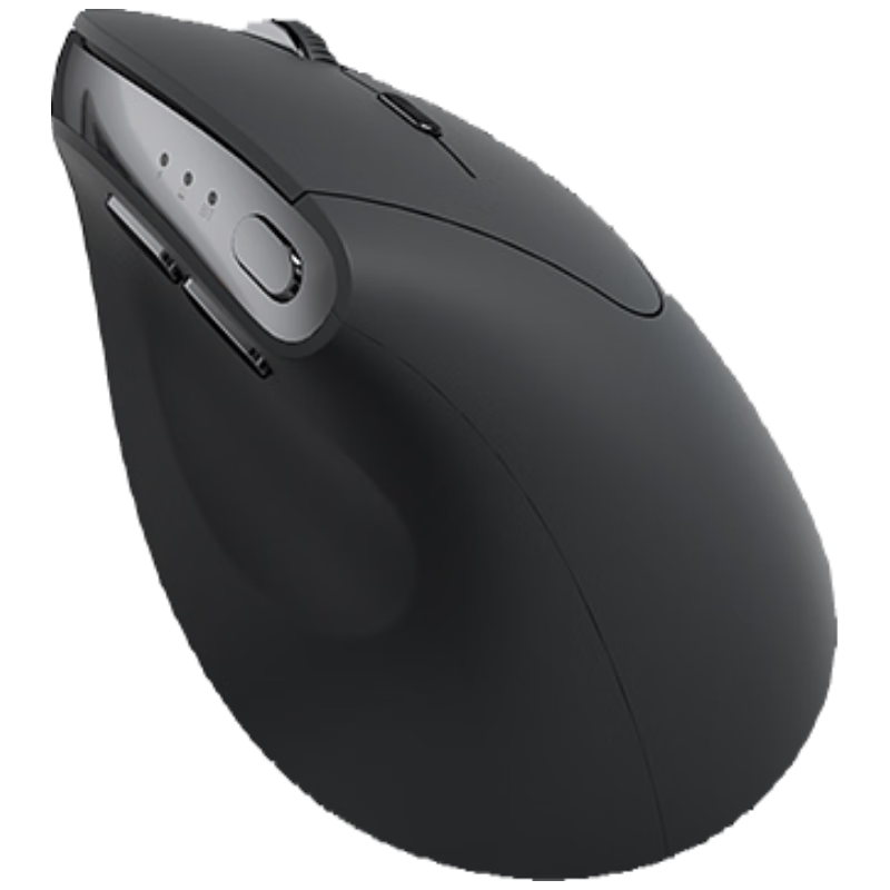 B.O.W航世MD280L AI智能人体工学双模无线蓝牙语音鼠标 声控打字翻写作办公DeepSeek充电鼠标 影黑色 MD280L AI充电款-双模影黑色