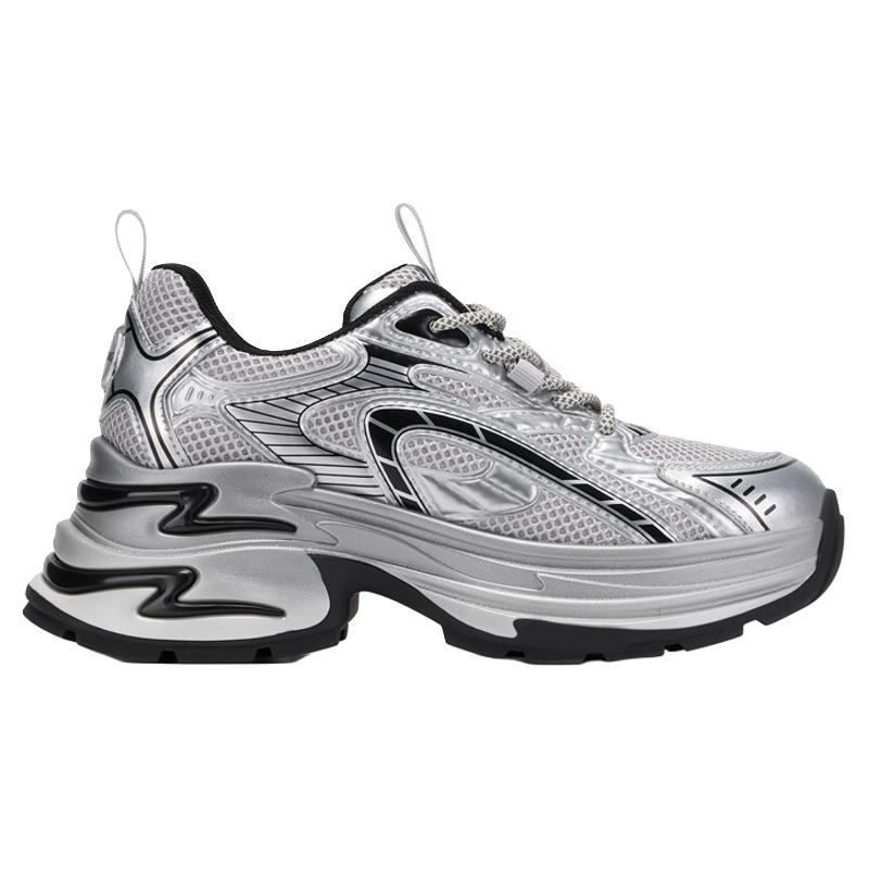 【双11】GGCC春秋时尚银色厚底增高老爹鞋女运动鞋