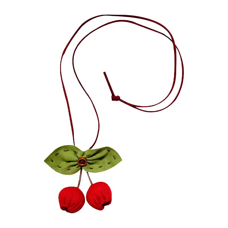 女童可爱韩系手作布艺饰品首饰儿童项链童趣百搭卡通复古宝宝配饰