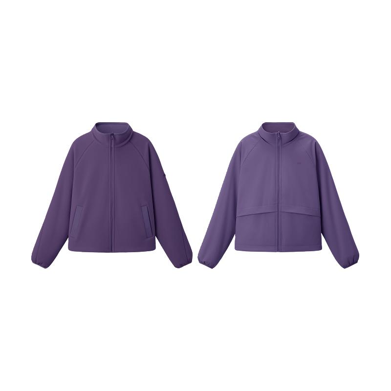 蕉下双面万粒绒外套女秋摇粒绒冲锋衣抓绒衣内胆软壳防风外套