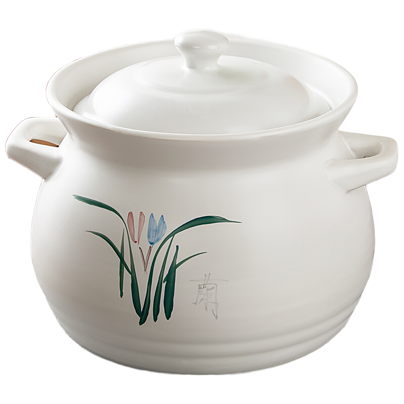 康舒（KANGSHU）煤气灶大容量陶瓷砂锅炖锅家用煮粥煲汤汤锅传统中式汤煲炖煲 汤锅(2-4人)破损免费补发 2850ml