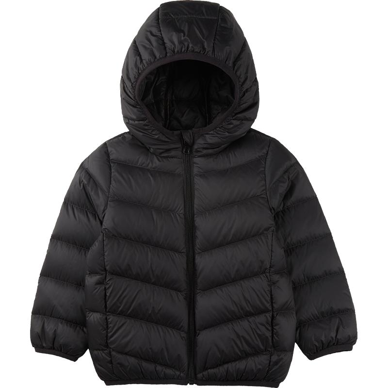 歌瑞家儿童羽绒服秋冬季款男女童轻薄羽绒服三防连帽外套