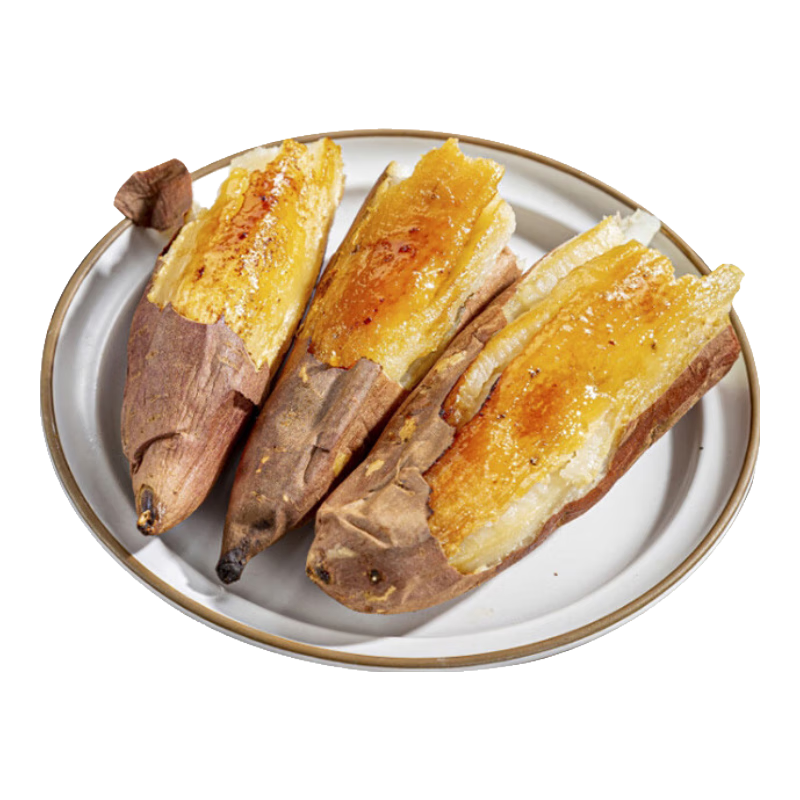 宝菜哈密白薯冰糖心白心蜜薯沙地白薯番薯甜心 河南产地直发 净重4.8-5.1斤