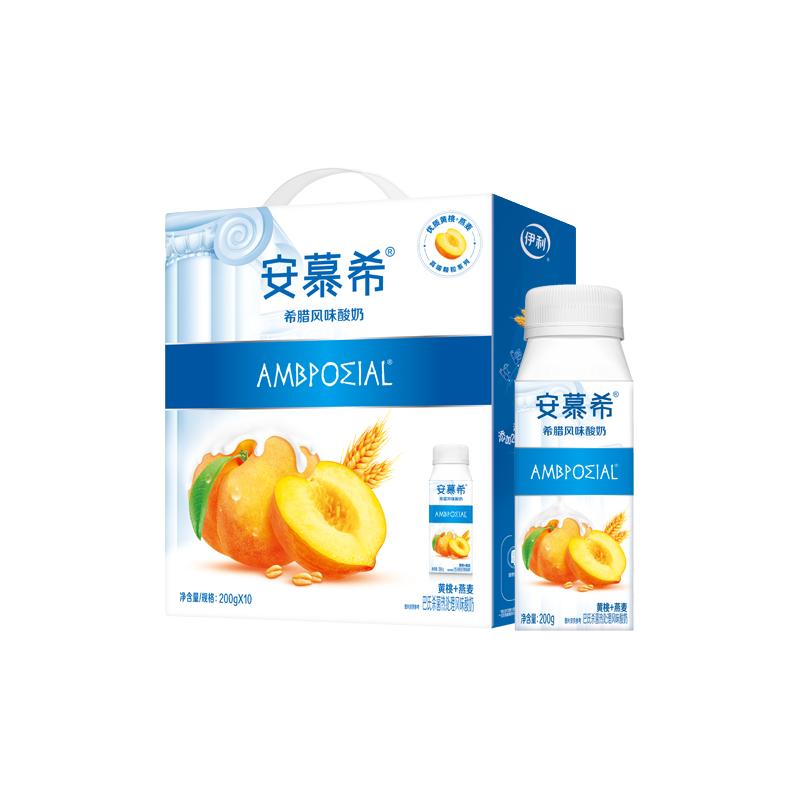 安慕希 希腊风味酸奶 黄桃+燕麦