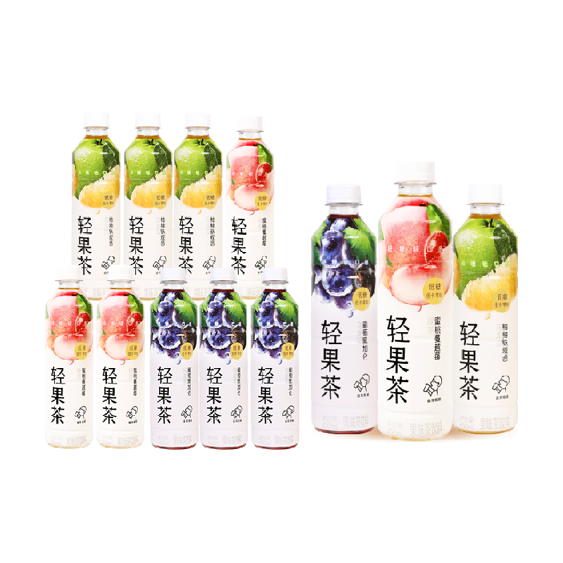 HEYTEA 喜茶 轻果茶果味茶饮料混合口味450ml*12瓶