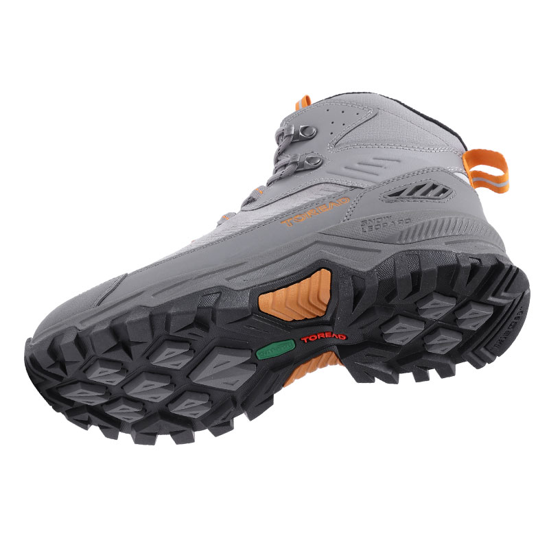 探路者高帮登山鞋男秋冬户外鞋冬季加绒保暖防滑徒步鞋