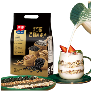 西麦 五黑谷物燕麦片 540g