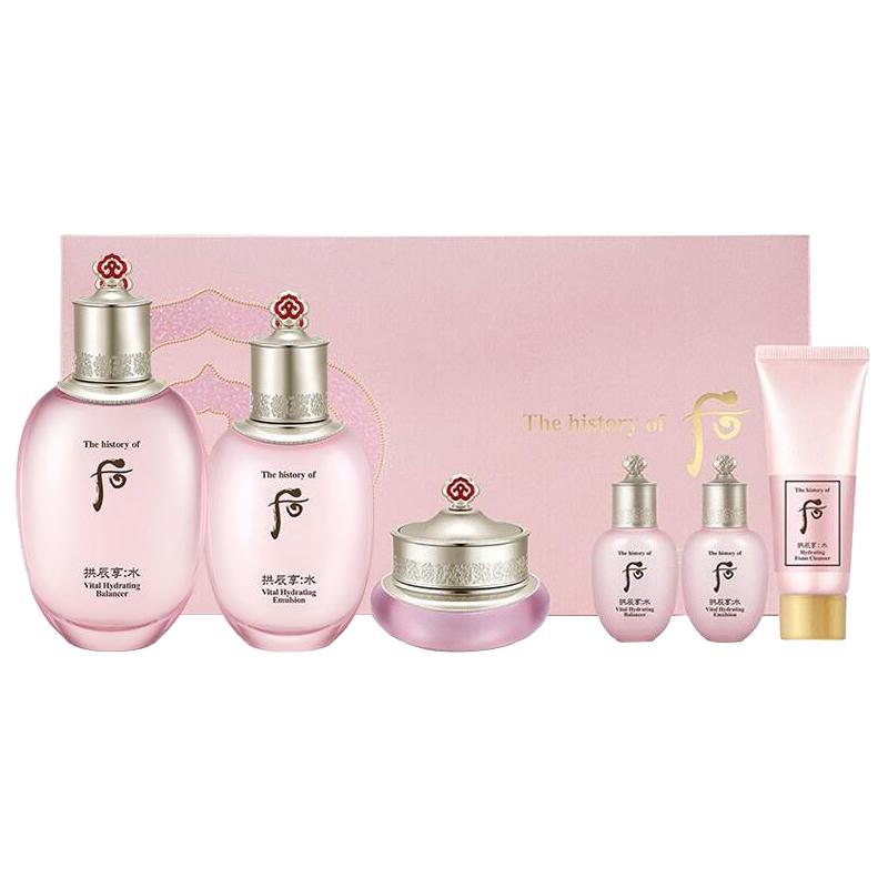 WHOO 后 拱辰享·水沄系列 护肤套装 (平衡液+平衡乳+面霜+洁肤露)