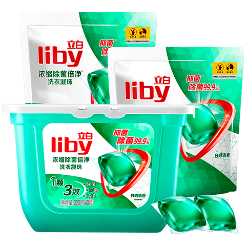 Liby 立白 除菌倍净洗衣凝珠 日晒清香