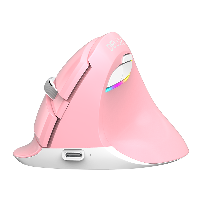 DeLUX 多彩 M618mini 2.4G蓝牙 双模无线鼠标 4000DPI RGB