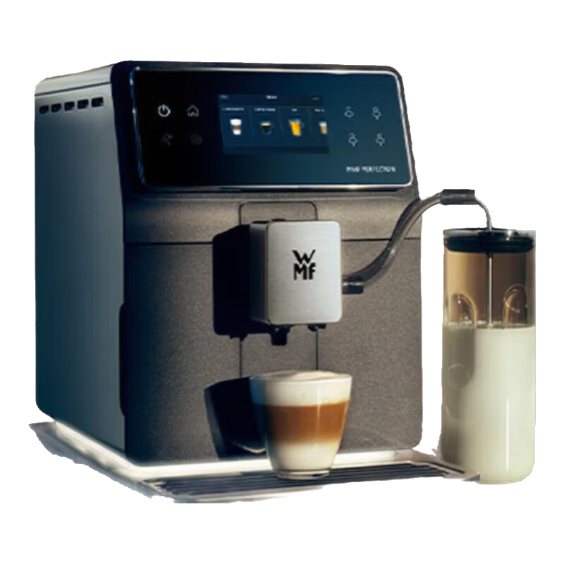  WMF/福腾宝 880L 双加热自清洁降噪奶泡金属研磨萃取 全自动咖啡机 液晶屏 饮品菜单