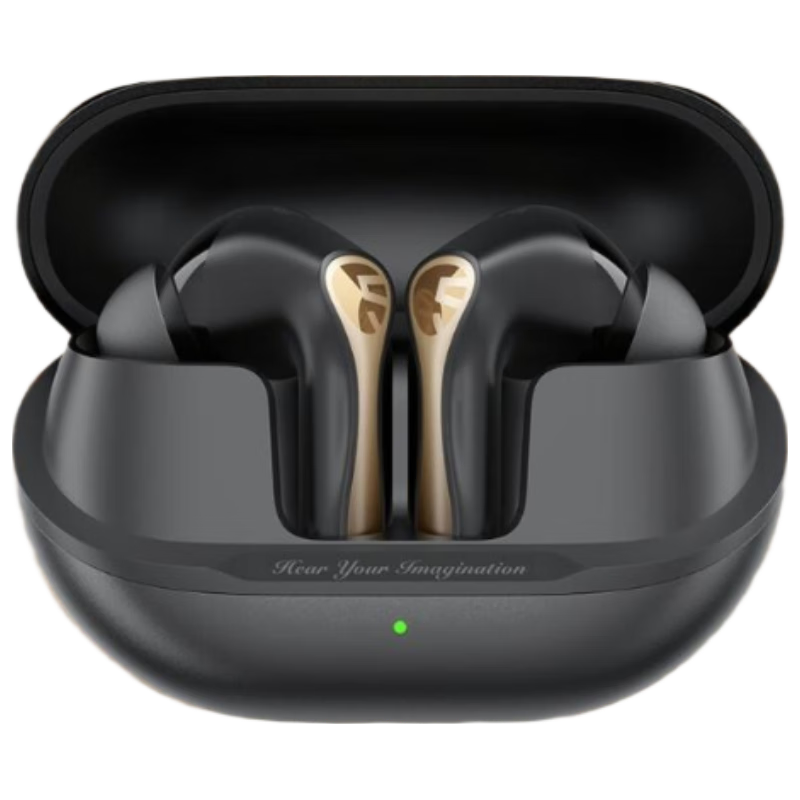  SOUNDPEATS/泥炭 高通S3音频10mm大动圈+XMEMS微型喇叭 无线蓝牙耳机  有线充电 耀影黑 Type-C