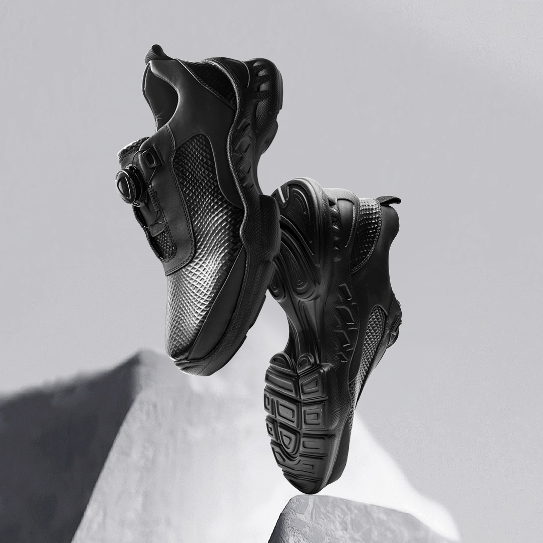 PPTE 旋转扣商务休闲运动皮鞋