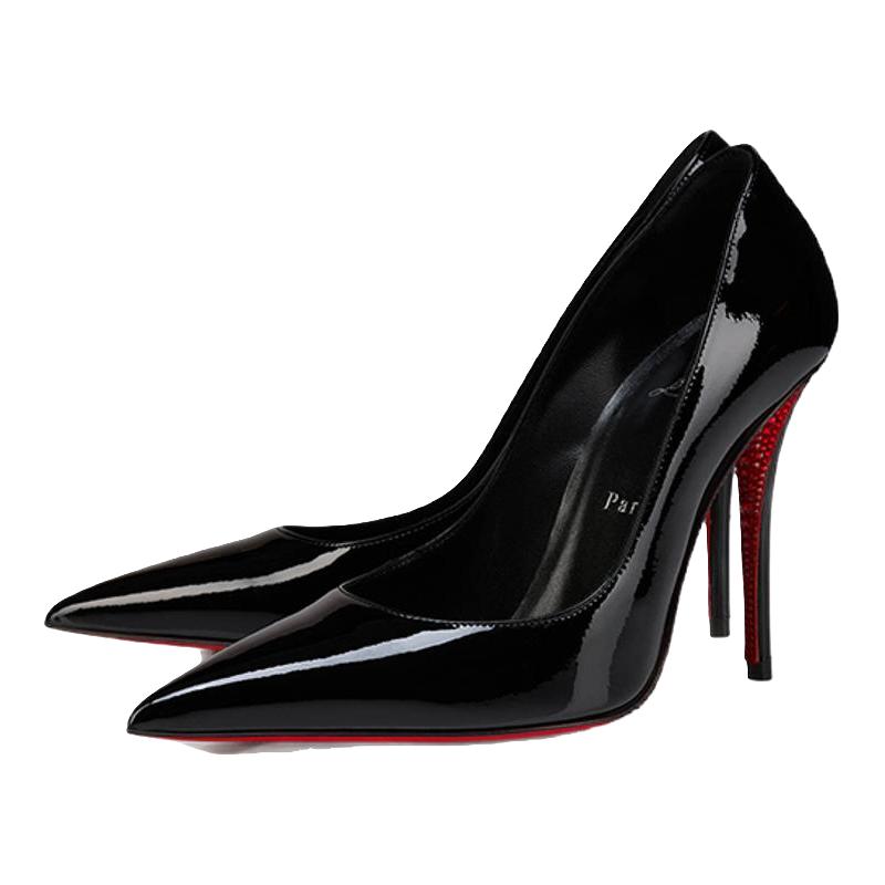 【线上独家】CL/路铂廷 MISS Z 100 女士婚鞋水晶鞋高跟鞋红底鞋