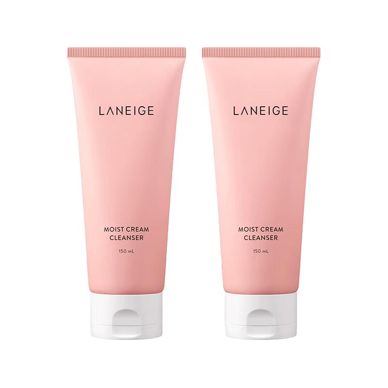 兰芝(LANEIGE)洗面奶 净澈多效洁颜膏洁面补水清洁水乳洗护套装皮肤干燥护肤品 520礼物送女友 夜间舒缓修护睡眠面膜60ml*2 保湿滋养洁颜膏 150ml*2