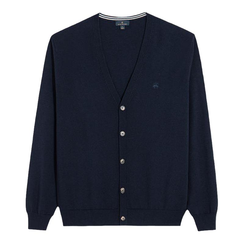 Brooks Brothers/布克兄弟男士休闲简约款薄外套针织开衫