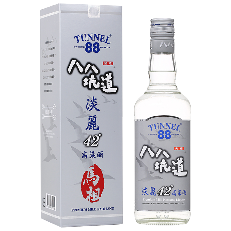  八八坑道 纯粮食酿造 高粱酒  光瓶装 清香型 42%vol 600mL